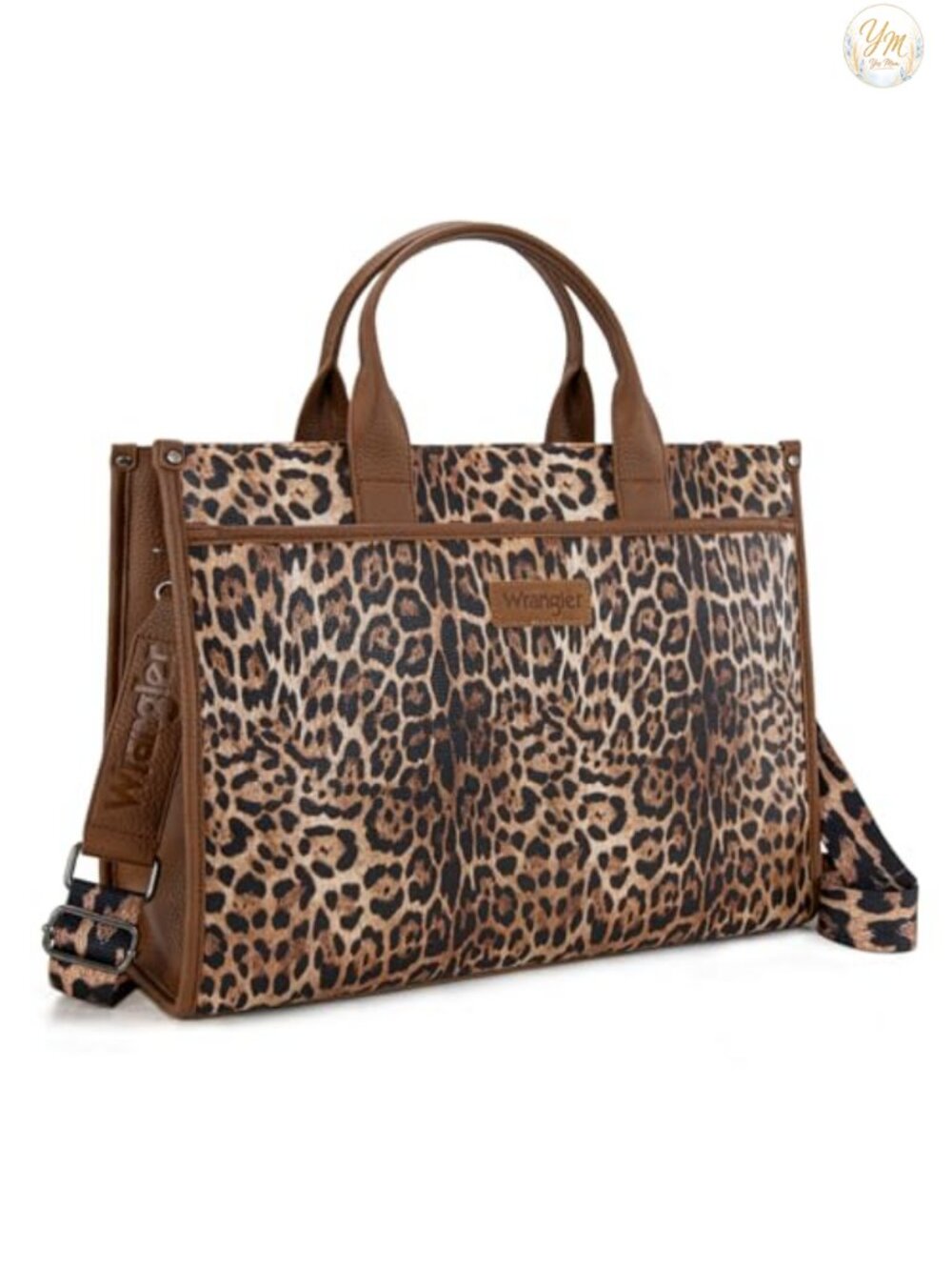 Vintage Waterproof Faux Leather Laptop Tote Bag for Women 15.6 Inch with